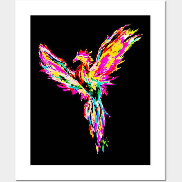 rainbow phoenix Wall Art by Trashfox